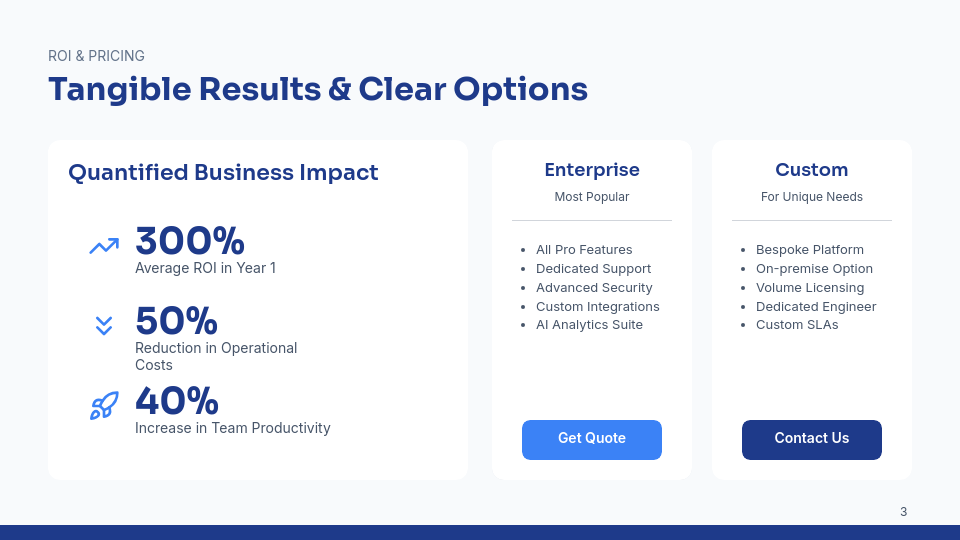 Enterprise Sales Deck for High-Ticket Deals